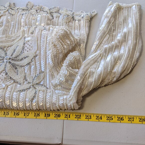 VINTAGE beaded masterpeice - 80's top and skirt, - Picture 7 of 16